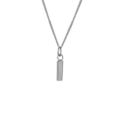 Edge Only Women's Letter Pendant "i" Initial Necklace Sterling Silver