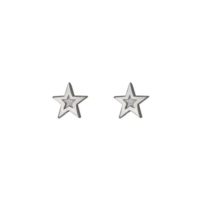 Edge Only Women's Megastar Stud Earrings Sterling Silver