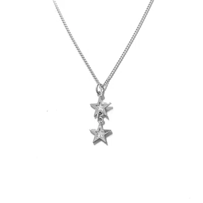 Edge Only Women's Mini Megastar 2 Star Pendant - Sterling Silver