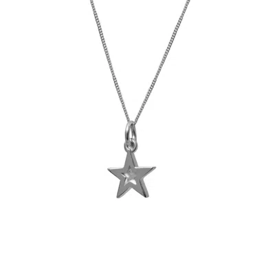 Edge Only Women's Mini Megastar Pendant Sterling Silver In Metallic