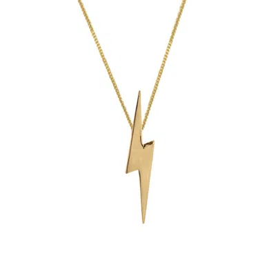 Edge Only Women's Pointed Lightning Bolt Pendant Gold Vermeil