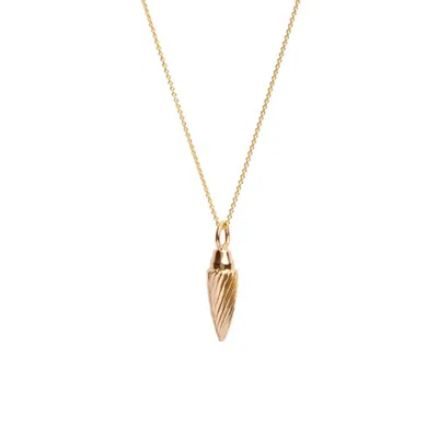 Edge Only Women's Spiral Drop Pendant 18ct Gold Vermeil