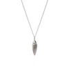 Edge Only Women's Spiral Drop Pendant Sterling Silver In Silver