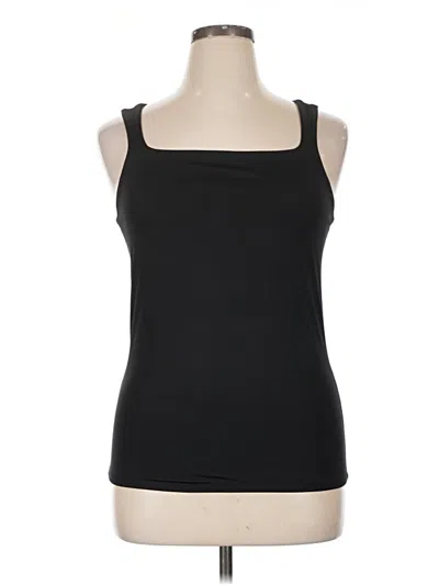 Pre-owned Edgely Sleeveless Top Black Scoop Neck Tops