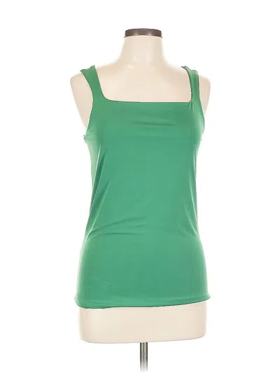 Pre-owned Edgely Sleeveless Top Green Scoop Neck Tops