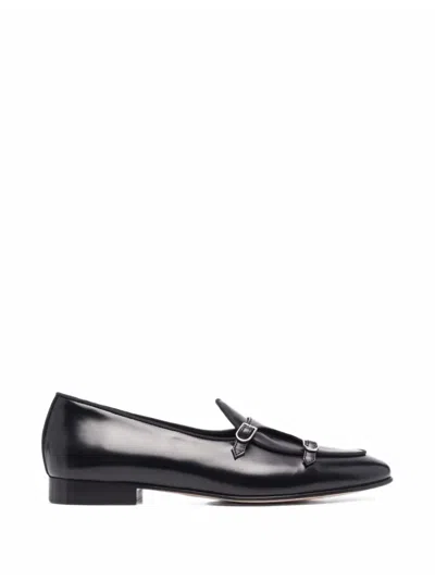 Edhen Milano Brera Double-buckle Leather Monk Shoes In Multi
