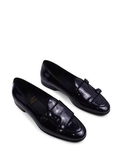 Edhen Milano Brera Double-strap Loafers In Black
