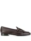 Edhen Milano Brera Pebbled Monk Shoes In Brown