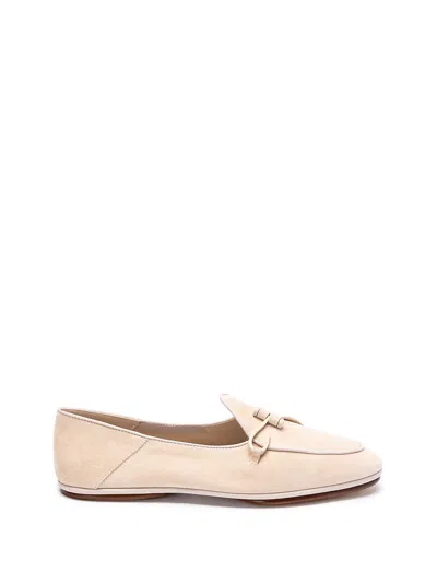 Edhen Milano Comporta Fly Suede Loafers In Beige