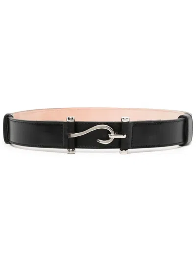 Edhen Milano Hook-fastening Detail Belt In Black