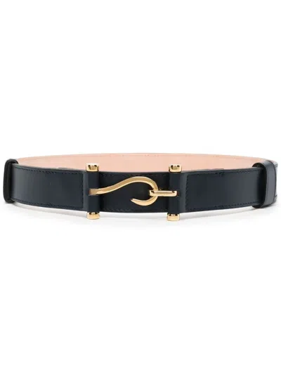 Edhen Milano Hook-fastening Detail Belt In Black