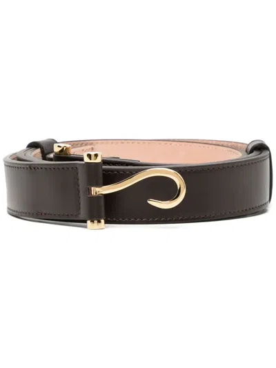 Edhen Milano Hook-fastening Detail Belt In Brown