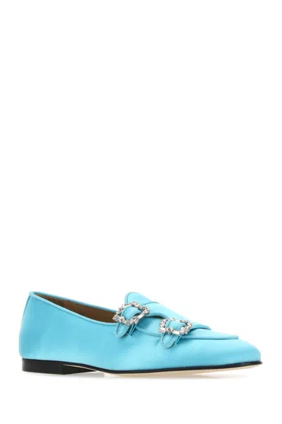 Edhen Milano Light Blue Satin Brera Loafers