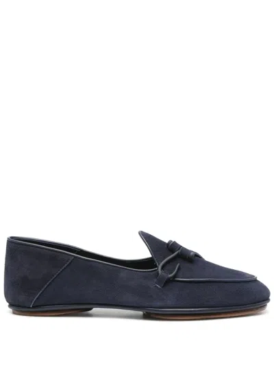 Edhen Milano Loafer Aus Wildleder In Blau