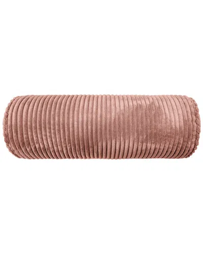 Edie Home Bowery Corduroy Neckroll Decorative Throw Pillow In Brown