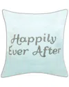 Edie Home Celebrations Beaded Happily Ever After Decorative Pillow In Multi