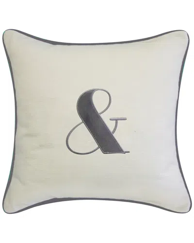 Edie Home Celebrations Embroidered & Decorative Pillow In Neutral
