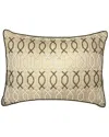 Edie Home Celebrations Lattice Beaded Decorative Pillow In Neutral