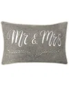 Edie Home Celebrations Mr & Mrs Decorative Pillow In Multi