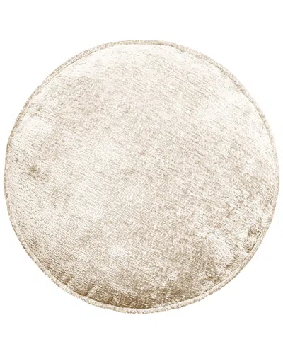 Edie Home Delmonico Chenille Neckroll Decorative Pillow In White