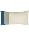 EDIE HOME EDIE@HOME COLORBLOCK SHERPA RACING STRIPES DECORATIVE PILLOW