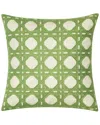 Edie Home Edie@home Rattan Decorative Pillow In Olive
