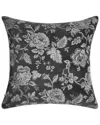 EDIE HOME EDIE@HOME VELVET CREWEL EMBROIDERY DECORATIVE PILLOW