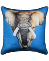 Edie Home Elephant Reversible Decorative Pillow In Multi