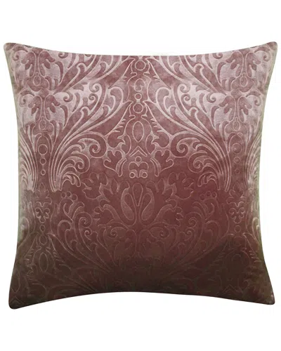 Edie Home Embossed Panne Velvet Decorative Pillow In Multi
