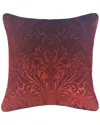 Edie Home Embossed Panne Velvet Decorative Pillow In Multi
