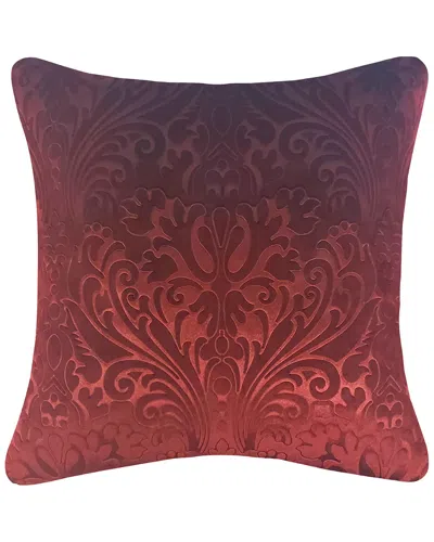 Edie Home Embossed Panne Velvet Decorative Pillow In Multi