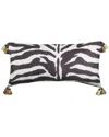 Edie Home Faux Suede Animal Print Reversible Decorative Pillow In Multi