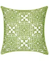 Edie Home Indoor & Outdoor Embroidered Lace Decorative Pillow