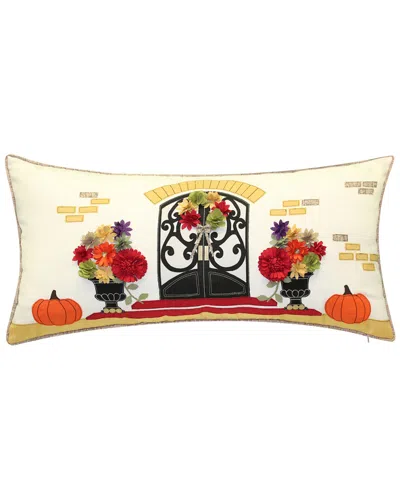 Edie Home Indoor & Outdoor Harvest Welcome Home Decorative Pillow In Multi