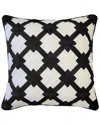 Edie Home Indoor/outdoor 2-tone Intricate Woven Decorative Pillow