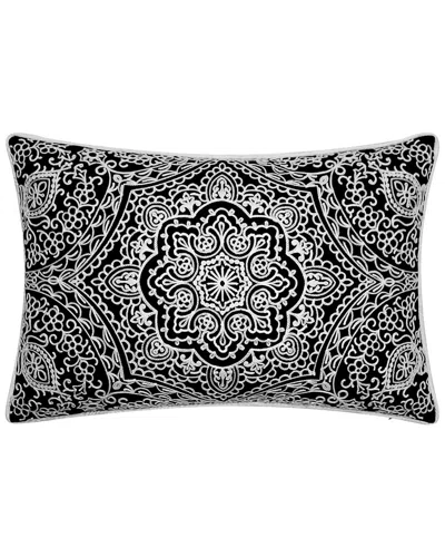 Edie Home Indoor/outdoor Arabesque Embroidered Decorative Pillow
