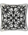 Edie Home Indoor/outdoor Arabesque Tile Decorative Pillow