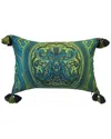 Edie Home Edie @ Home Indoor/outdoor Arabesque Watercolor Paisley Decorative Pillow