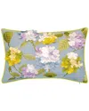 Edie Home Indoor/outdoor Dimensional Hydrangea Lumbar Decorative Pillow
