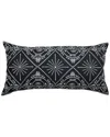 Edie Home Indoor/outdoor Embroidered Tile Oblong Decorative Pillow