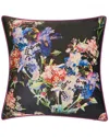 Edie Home Iris Decorative Throw Pillow In Black