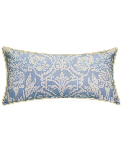 Edie Home New York Botanical Garden Alhambra Lumbar Decorative Pillow In Blue