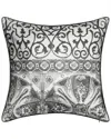Edie Home New York Botanical Garden Menorca Pillow In Black