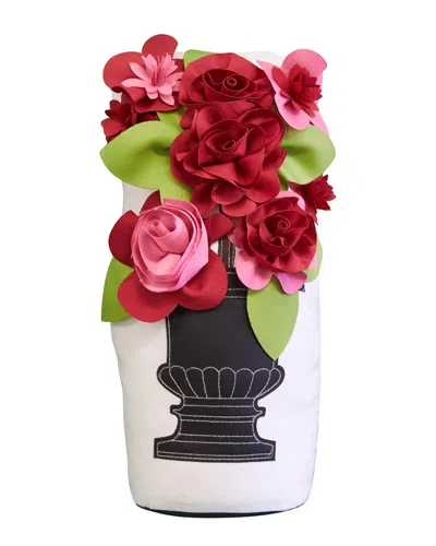 Edie Home Outdoor Potted Topiary Door Stopper In Multi