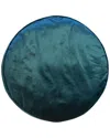 Edie Home Panne Velvet Round Decorative Pillow In Multi