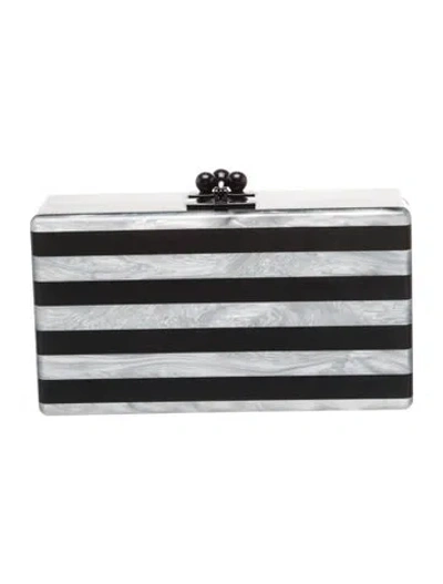 Pre-owned Edie Parker Acrylic Clutch In Black