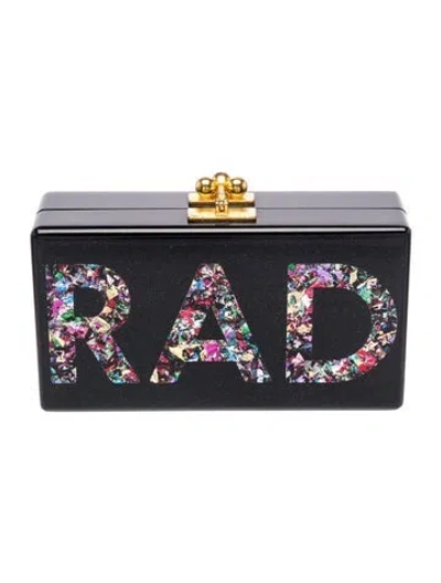 Pre-owned Edie Parker Acrylic Clutch In Blue
