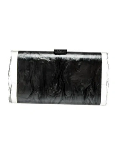 Pre-owned Edie Parker Acrylic Clutch In Gray