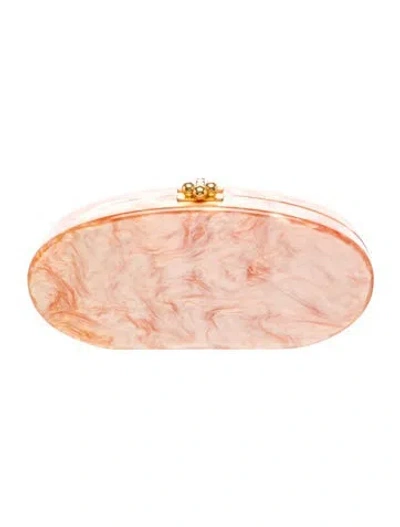 Pre-owned Edie Parker Acrylic Clutch In Pink