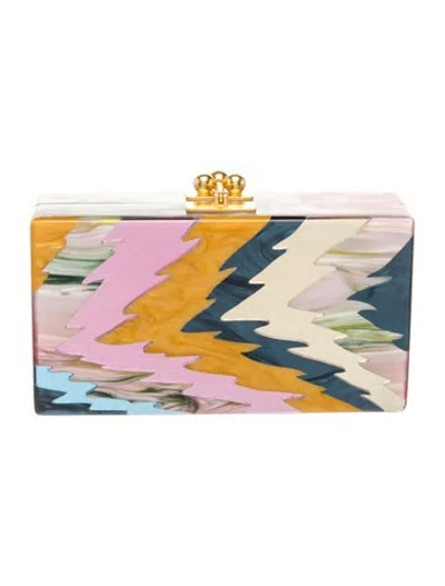 Pre-owned Edie Parker Acrylic Clutch In Pink
